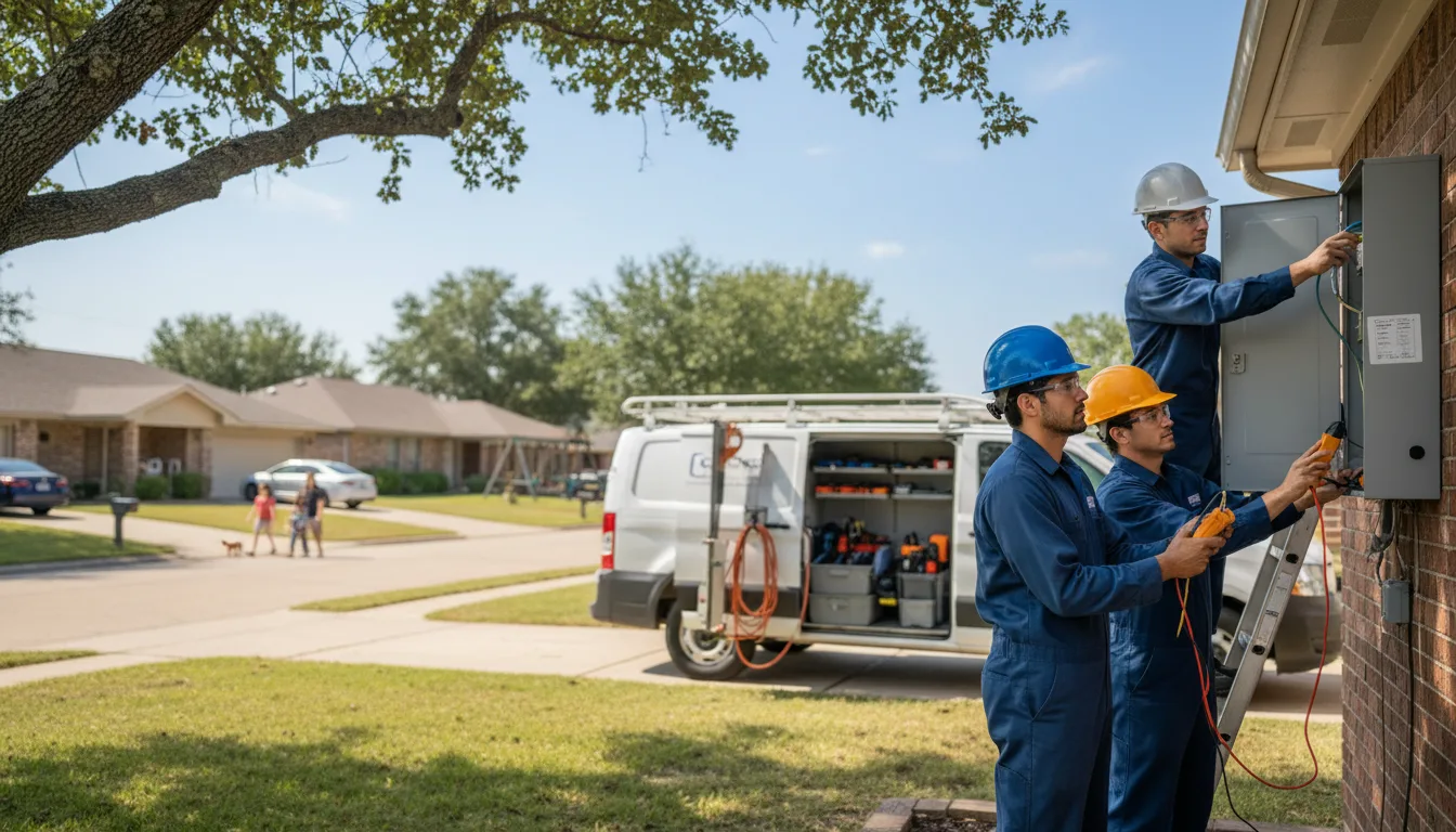 Certified electrician providing emergency electrical services in Choctaw, AR